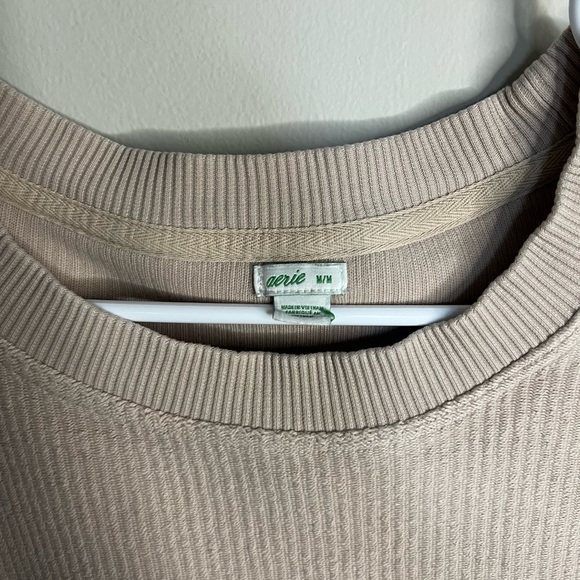 SOLD!❌ - Aerie Beige Ribbed Sweater - Picture 5 of 5